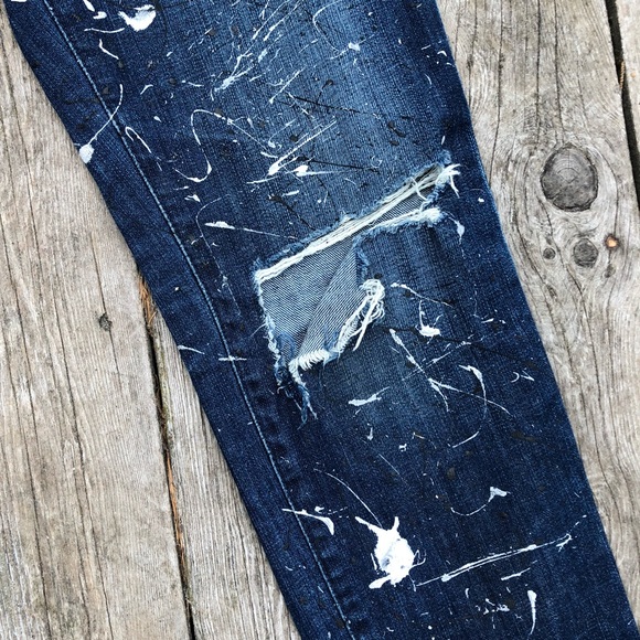 AG Stilt Cigarette Leg jeans painted size 29 - Picture 4 of 7